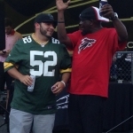 It's all fun and games with the Packers and Falcons Fans!