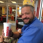 I have my Whopper, my Dr Pepper, and I'm wearing my crown! WHAT MORE CAN A MAN ASK FOR?