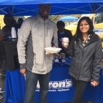 Taking a moment by the Aaron's tent!