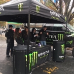 Need to get fired up before the game? Visit the Monster Tent!