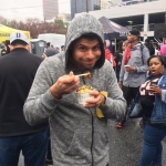 Mmmmm....Nick likes him some Chili Fries!